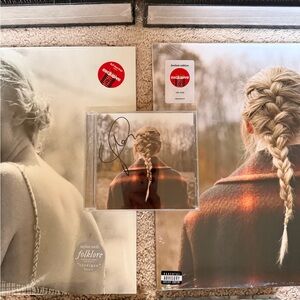 SIGNED EVERMORE CD + Sealed Vinyls, TTPD Vinyl Cases and Journals